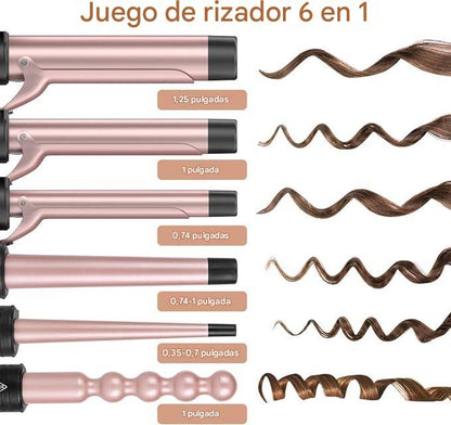 Rizadora profesional 6 en 1