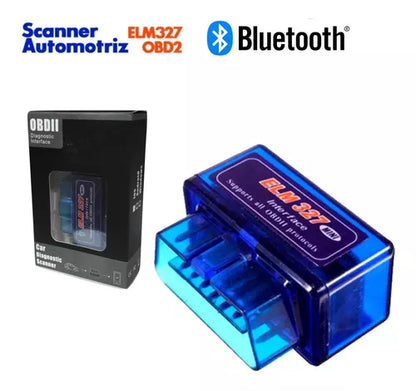 Scanner para Auto, Bluetooth, Multimarca ELM327 OBD2 V2.1